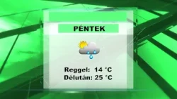 Pénteki időjárás előrejelzés