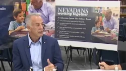 Lombardo touts education record at Las Vegas roundtable