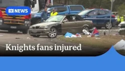 Several injured, driver arrested after car crashes into Knights fans in Newcastle | ABC NEWS